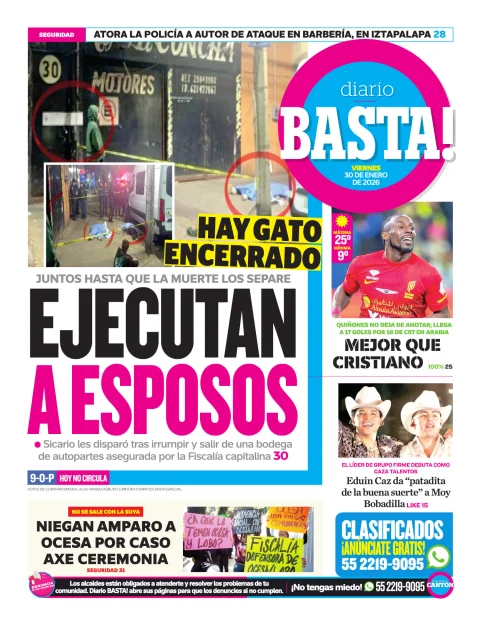 Portada de Basta! (contraportada)