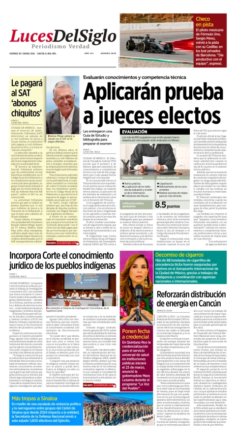 Portada de Luces del Siglo
