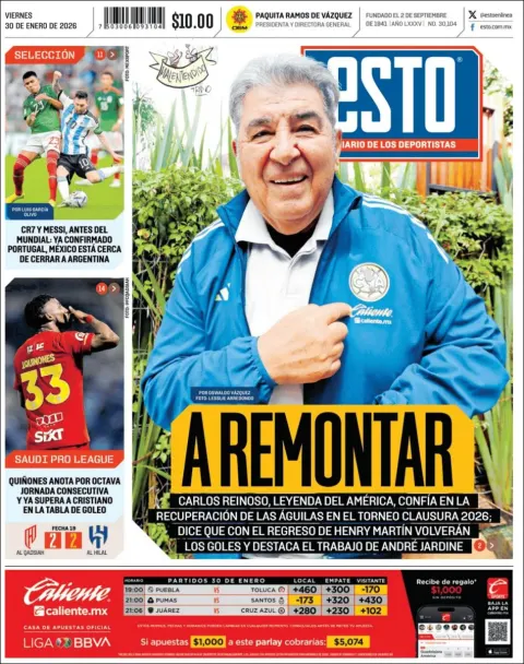 Portada de Esto del viernes, 30 de enero de 2026