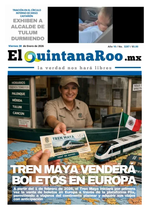 Portada de El Quintana Roo (portada) del 2026-01-30