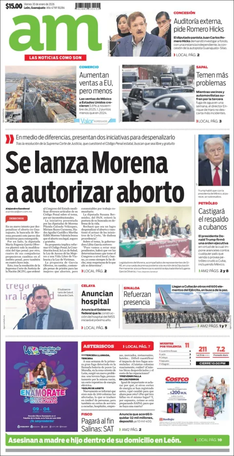 Portada de Am Corredor Industrial del viernes, 30 de enero de 2026