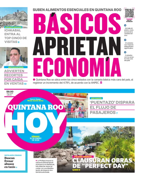 Portada de Quintana Roo Hoy (portada)