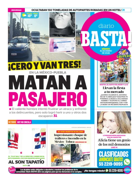 Portada de Basta! (contraportada)