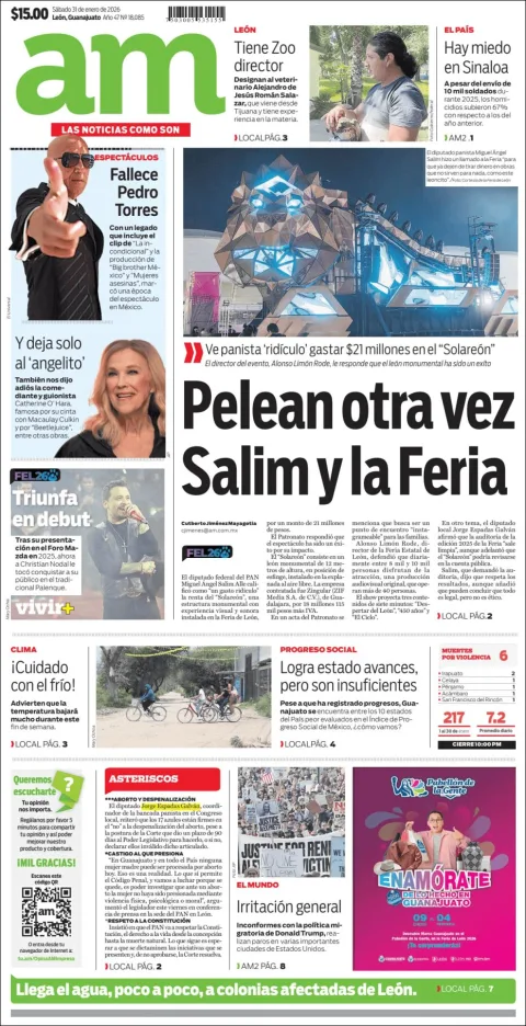 Portada de Am Corredor Industrial del sábado, 31 de enero de 2026