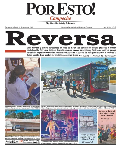 Portada de Por Esto (campeche)