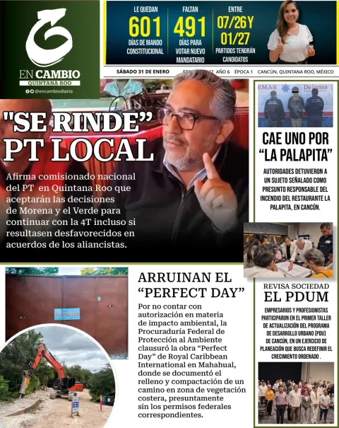 Portada de En Cambio - Quintana Roo (contraportada)