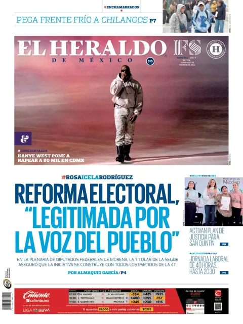 Portada de El Heraldo de Mexico