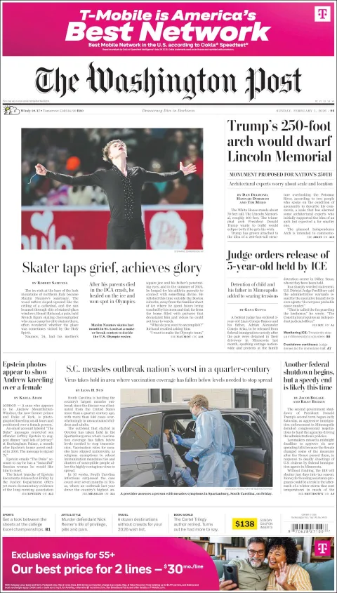 Portada de The Washington Post