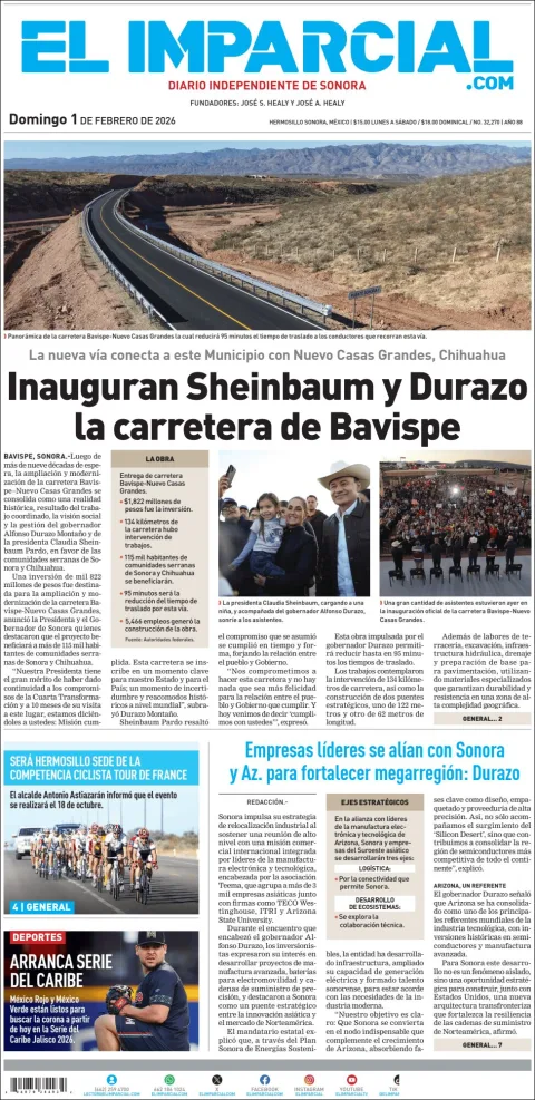 Portada de El Imparcial