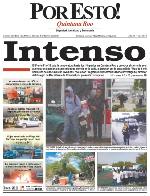 Portada de Por Esto (quintana Roo Cancun)