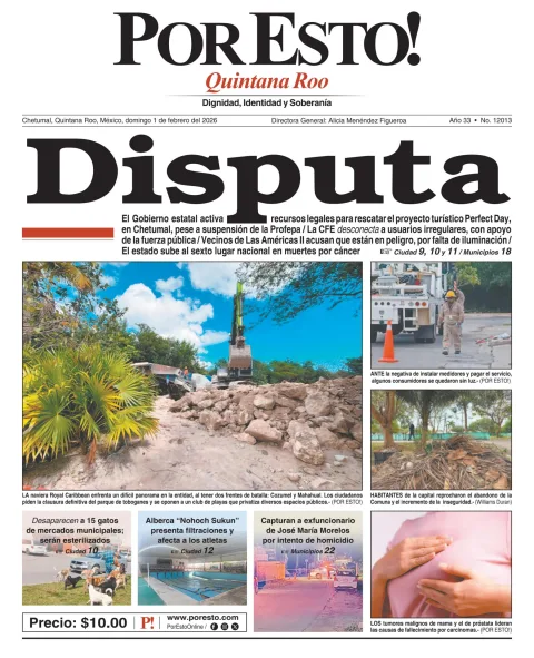 Portada de Por Esto (quintana Roo Chetumal)