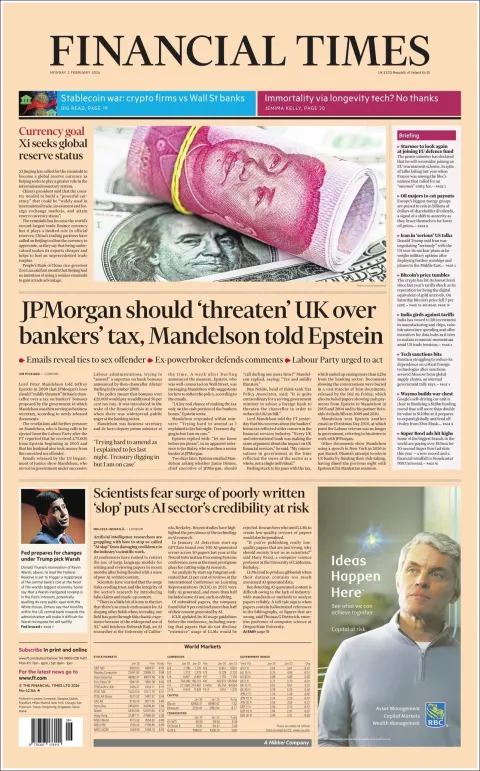 Portada de Financial Times