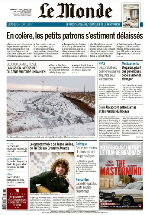 Portada de Le Monde