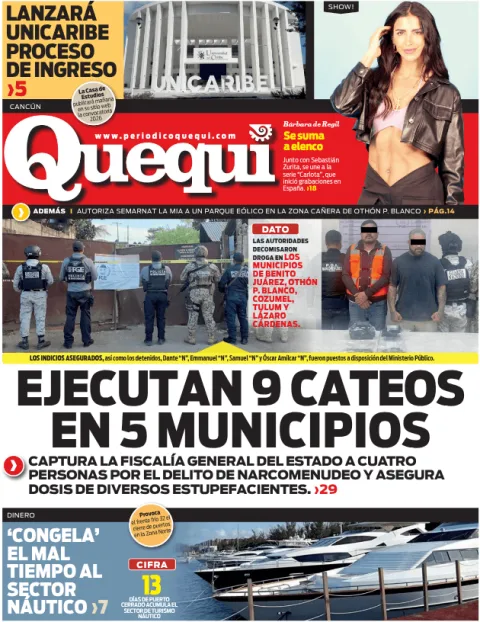 Portada de Quequi (contraportada) del lunes, 2 de febrero de 2026