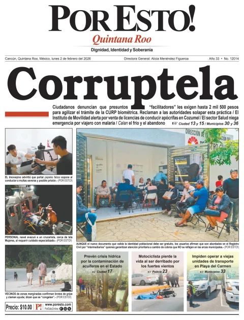 Portada de Por Esto (quintana Roo Cancun)