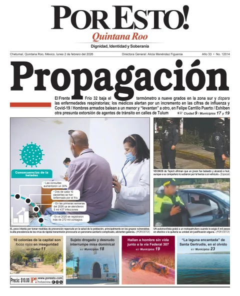 Portada de Por Esto (quintana Roo Chetumal)