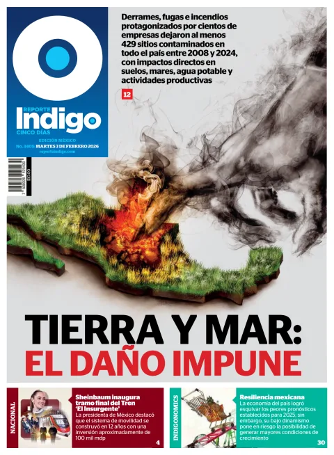 Portada de Reporte Indigo Nacional del martes, 3 de febrero de 2026