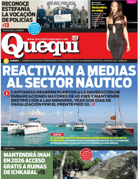 Portada de Quequi del martes, 3 de febrero de 2026