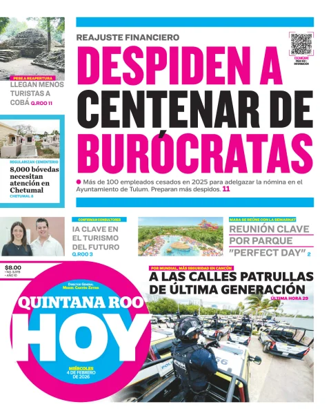 Portada de Quintana Roo Hoy (portada)