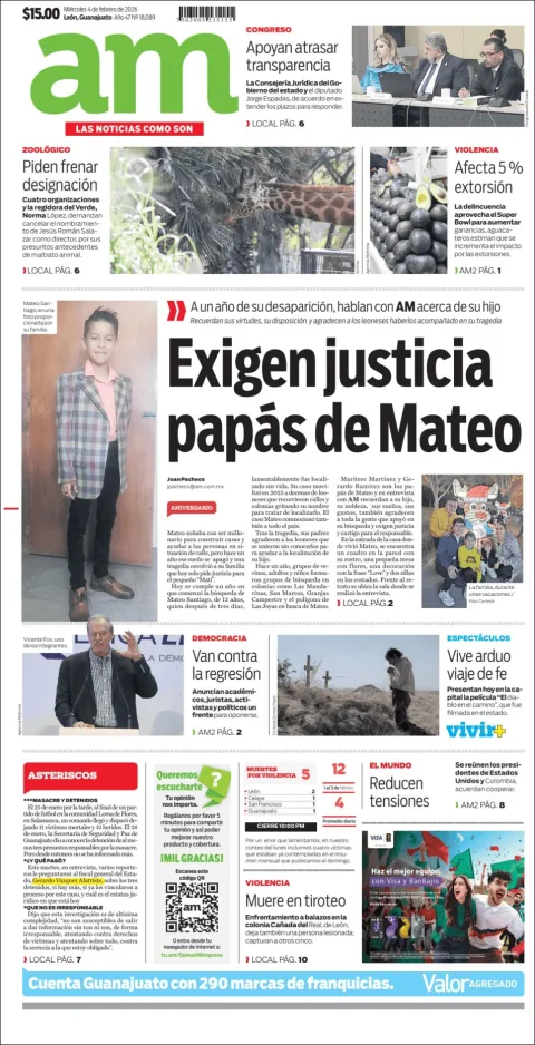 Portada de Am Corredor Industrial del miércoles, 4 de febrero de 2026