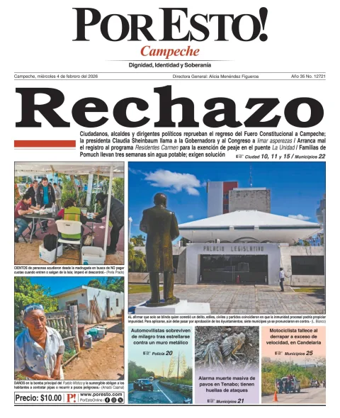 Portada de Por Esto (campeche)