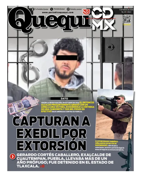 Portada de Quequi CDMX del jueves, 5 de febrero de 2026
