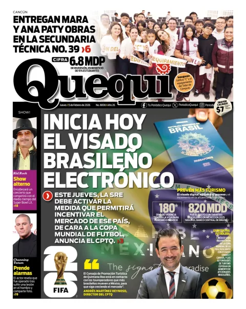 Portada de Quequi del jueves, 5 de febrero de 2026