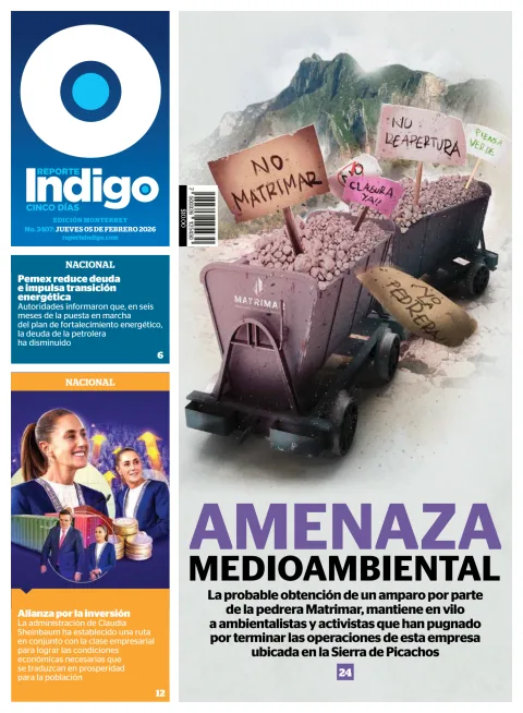 Portada de Reporte Indigo Monterrey del jueves, 5 de febrero de 2026