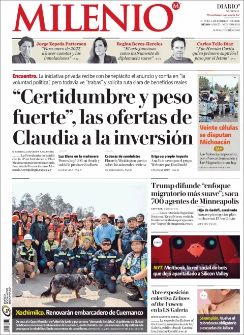 Portada de Milenio