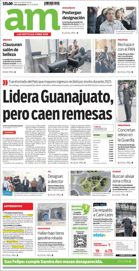 Portada de Am Corredor Industrial del jueves, 5 de febrero de 2026