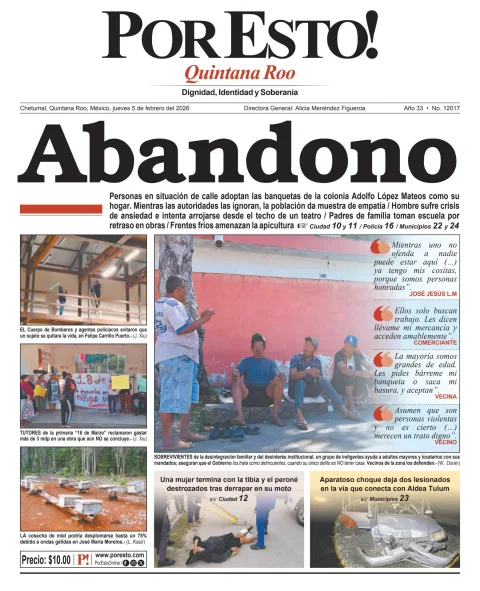Portada de Por Esto (quintana Roo Chetumal)