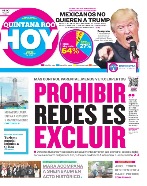 Portada de Quintana Roo Hoy (portada)