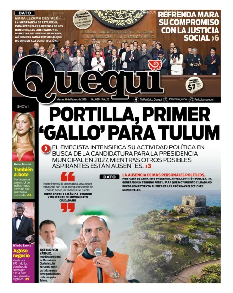 Portada de Quequi del viernes, 6 de febrero de 2026