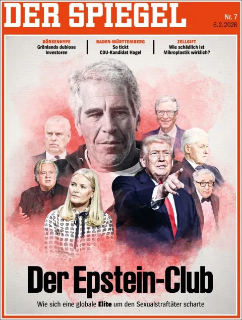 Portada de Der Spiegel del viernes, 6 de febrero de 2026