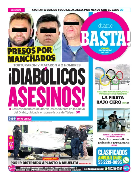 Portada de Basta! (contraportada)