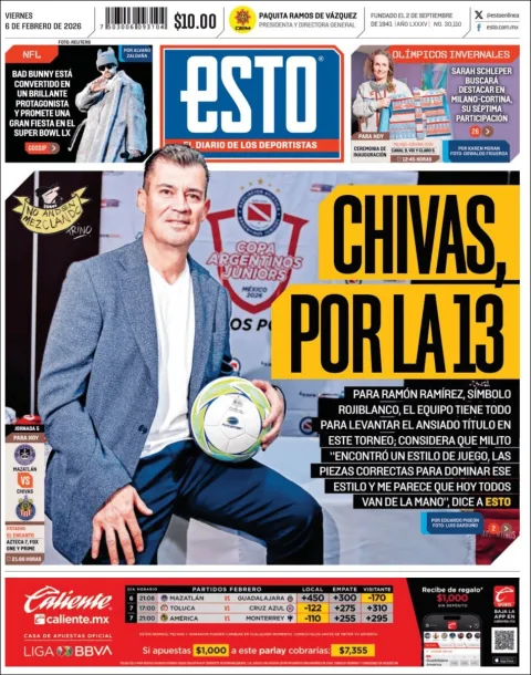 Portada de Esto del viernes, 6 de febrero de 2026