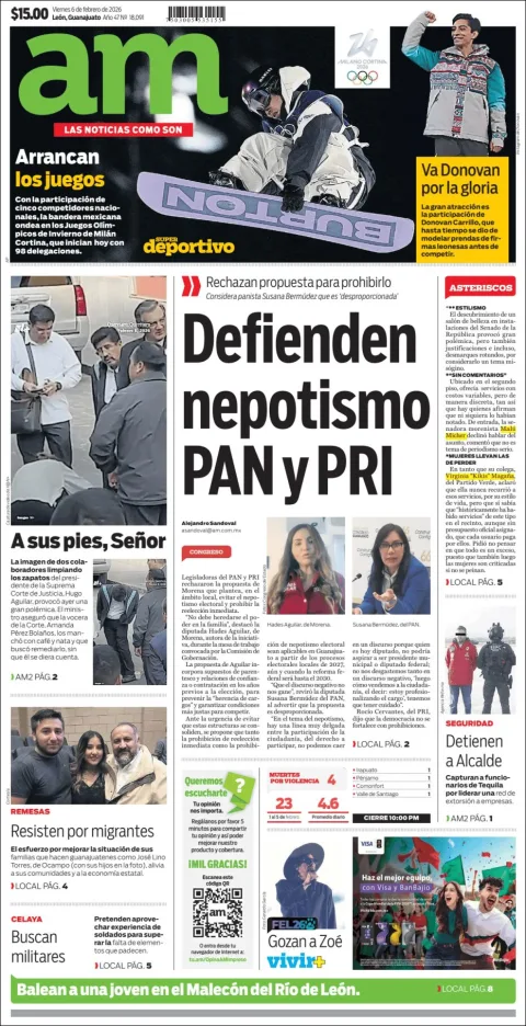 Portada de Am Corredor Industrial del viernes, 6 de febrero de 2026