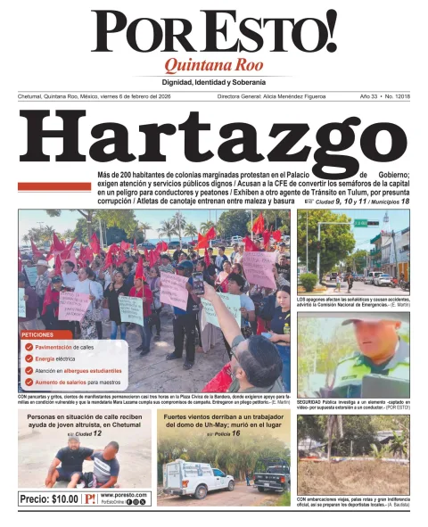 Portada de Por Esto (quintana Roo Chetumal)
