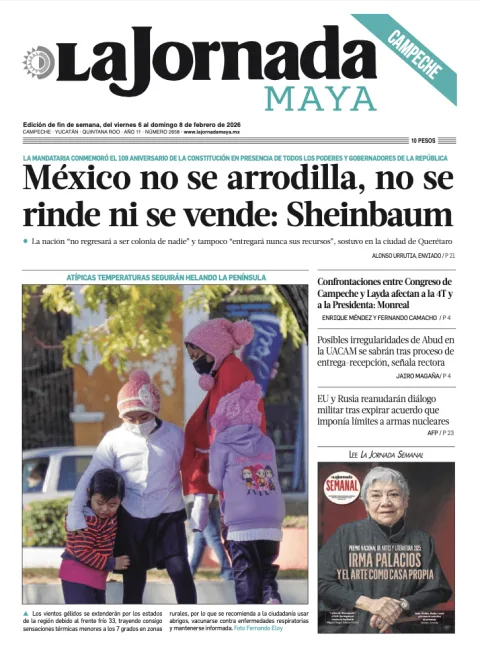 Portada de La Jornada Maya Campeche del viernes, 6 de febrero de 2026