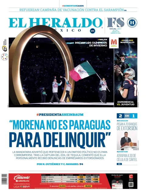 Portada de El Heraldo de Mexico