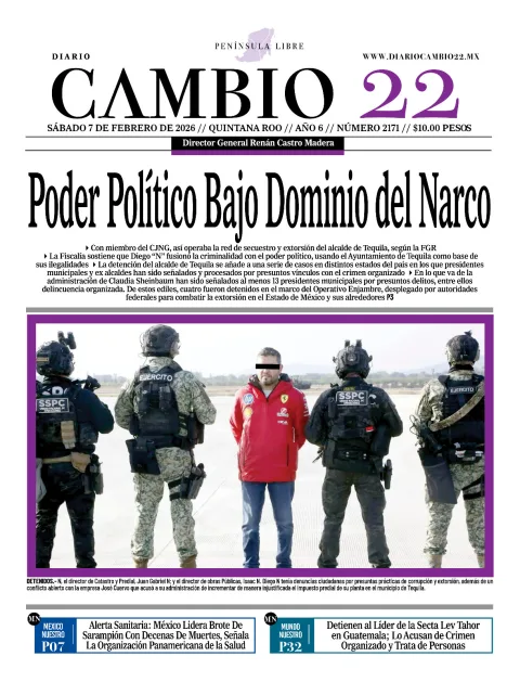 Portada de Diario Cambio 22 (portada)