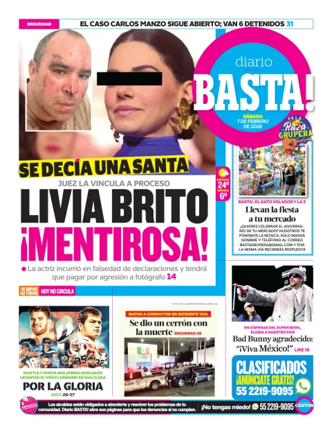 Portada de Basta! (contraportada)