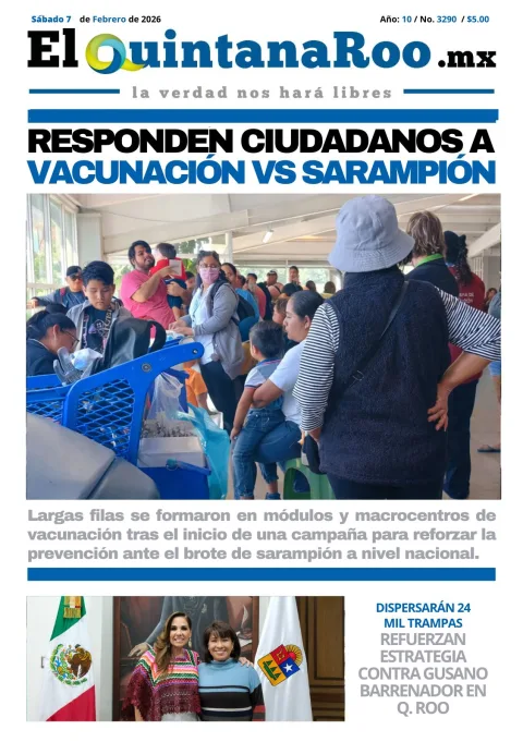 Portada de El Quintana Roo (portada) del 2026-02-07