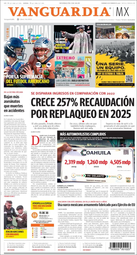 Portada de Vanguardia