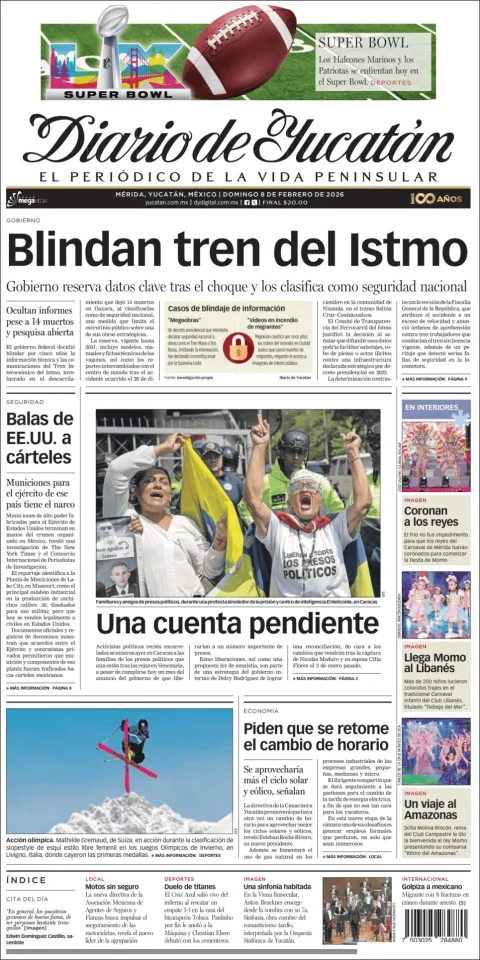 Portada de Diario de Yucatán