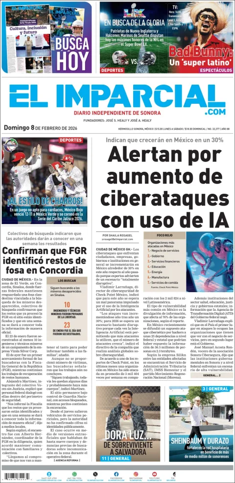Portada de El Imparcial