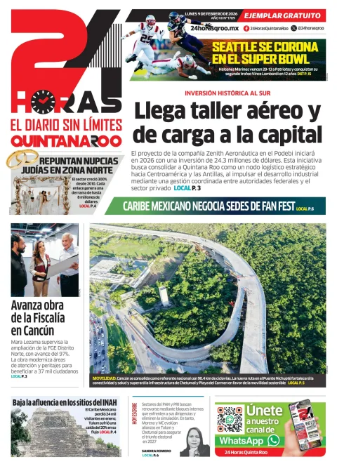 Portada de 24 Horas Quintana Roo