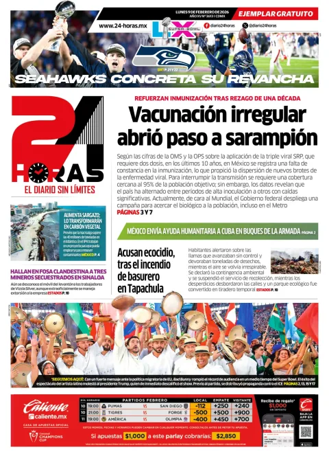 Portada de 24 Horas
