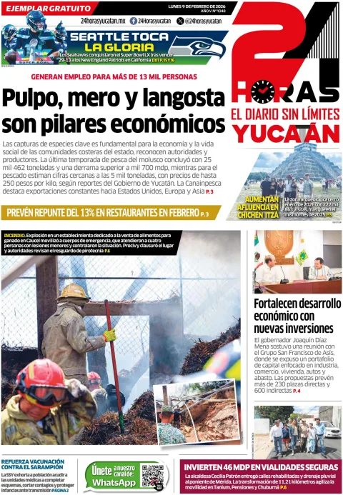 Portada de 24 Horas Yucatan