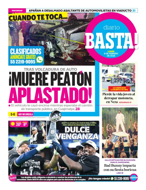 Portada de Basta! (contraportada)